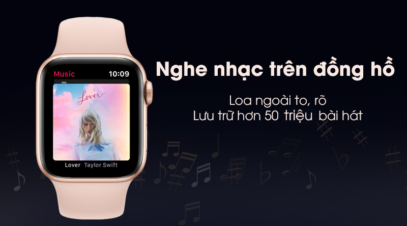 Tính năng nghe nhạc trực tiếp trên Apple watch Series 5 cũ 